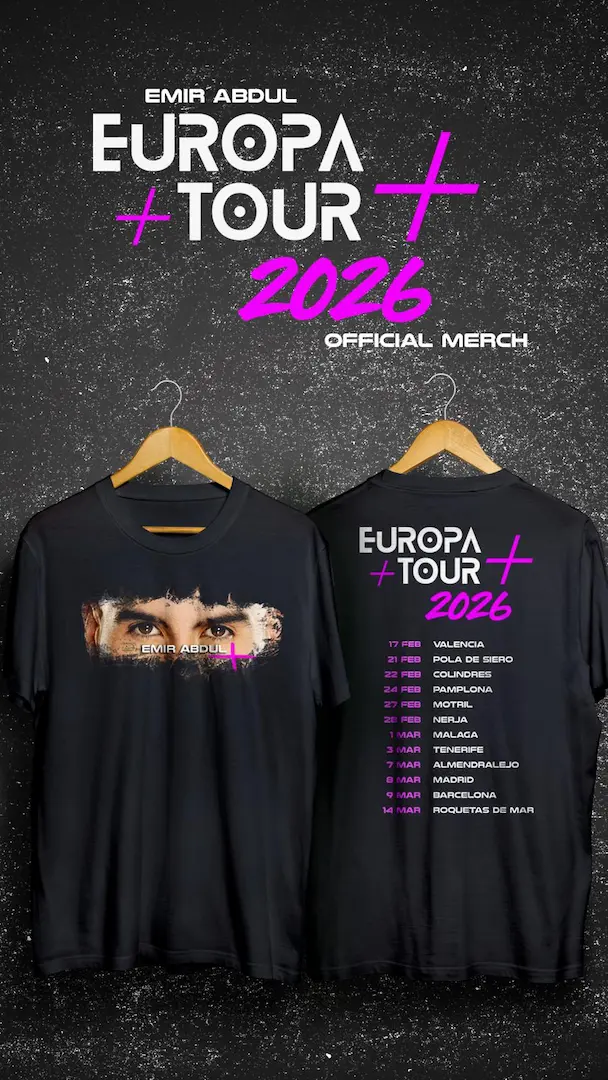 camiseta oficial Emir Abdul Europa Tour 2026