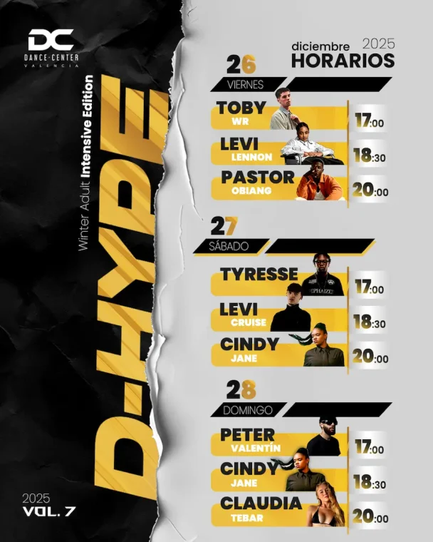 horario de clases y profesores D-HYPE vol. 7