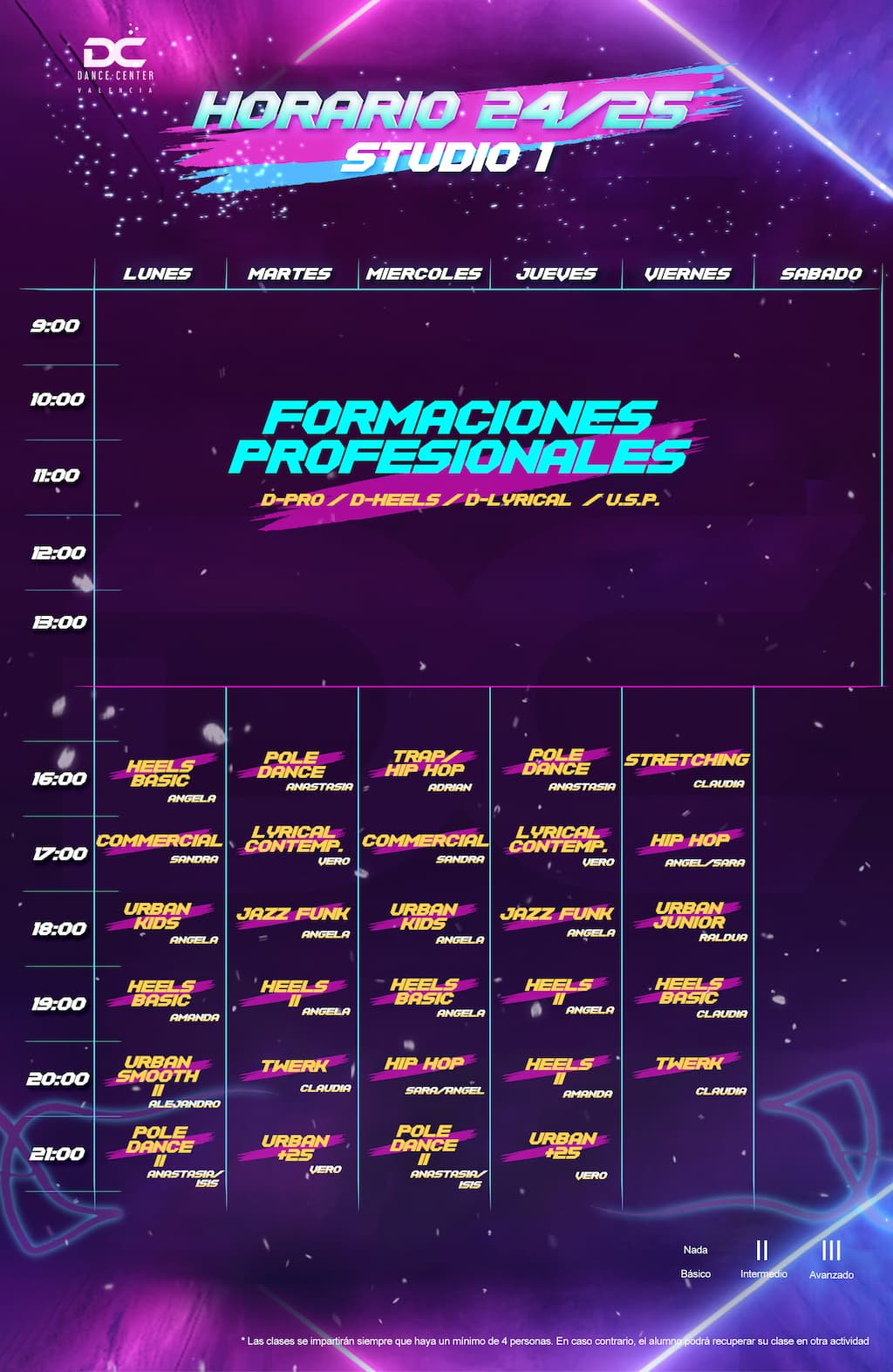 consulta horario sala Studio 1 marzo 2025