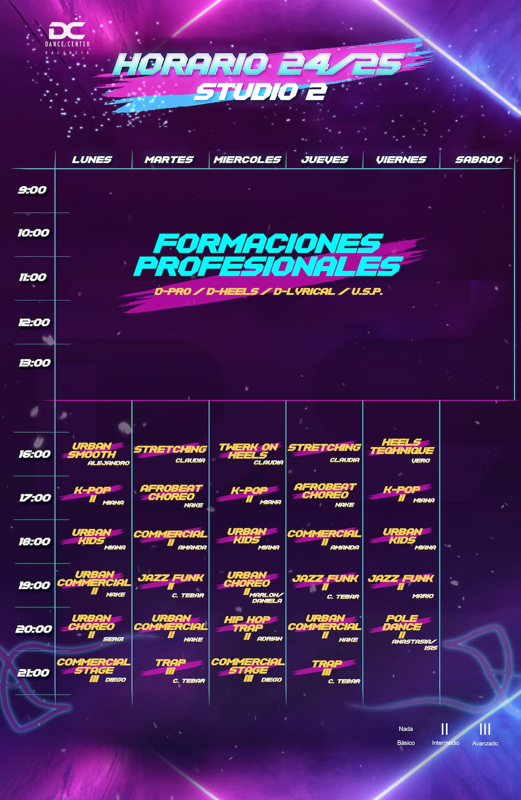consulta horario sala studio 2 marzo 2025