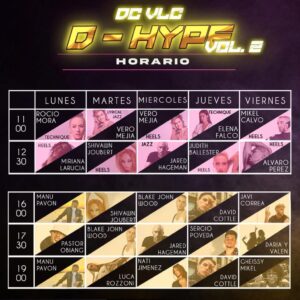 horario de clases d-Hype vol. 2