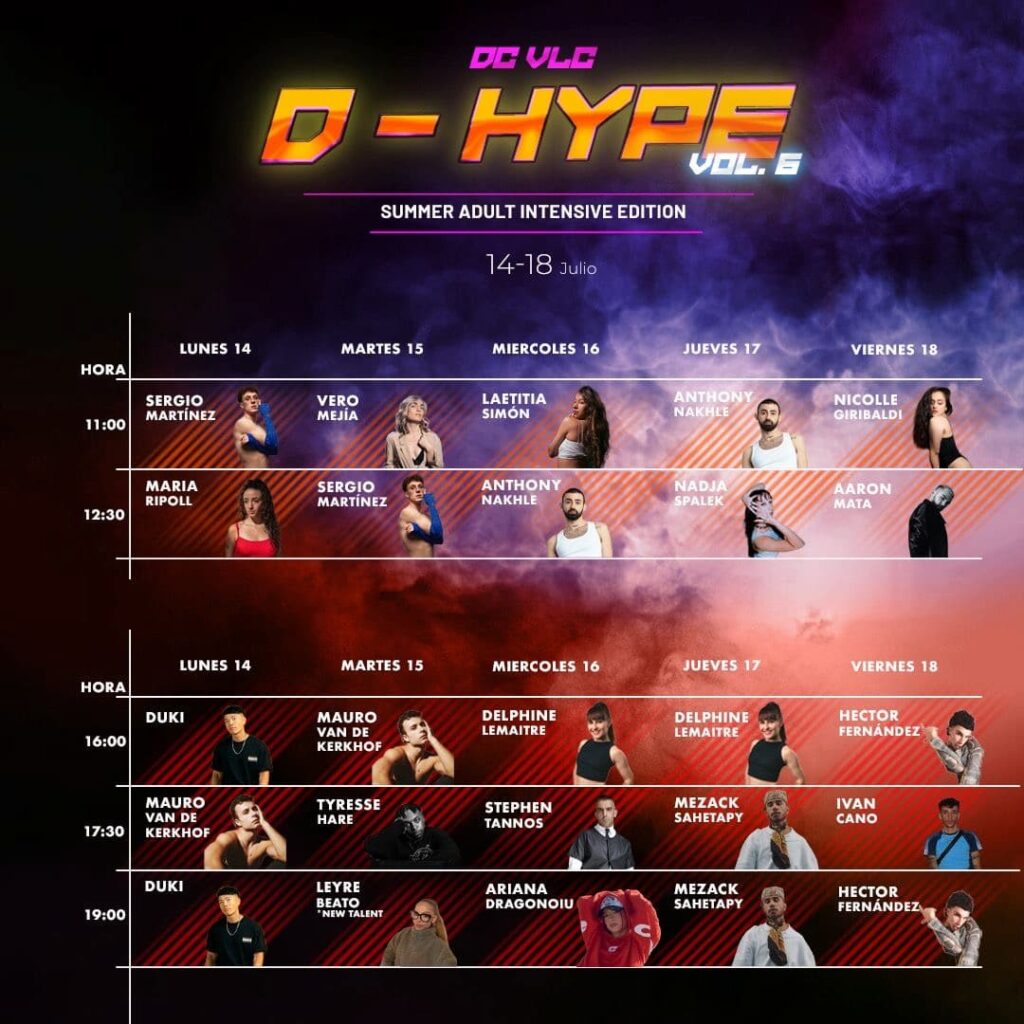Consulta horarios evento D-HYPE Vol 6