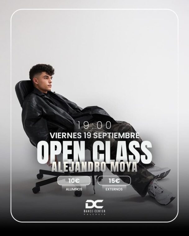 Open Class con Alejandro Moya viernes 19 septiembre