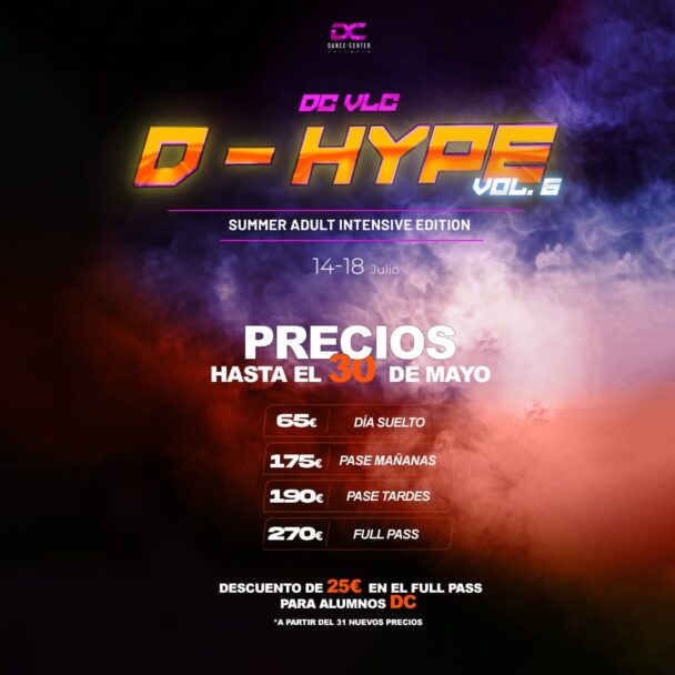Consulta precios evento D-HYPE Vol 6 hasta el 30 de mayo